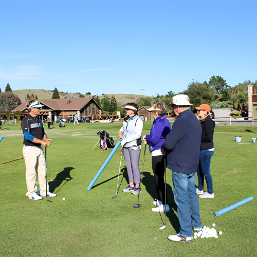 people playing golf