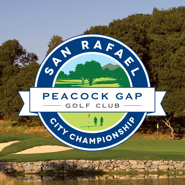 image of golf course with San Rafael City Championship logo